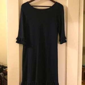 Lilly Pulitzer navy merino wool sweater dress